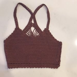 Full Tilt Macrame Crop Top